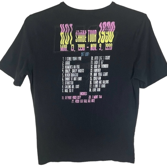 KISS Hot In The Shade Tour in 1990 Concert T Shirt Graphic Tee Size S/M - Picture 7 of 10